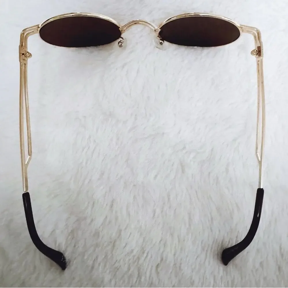 Brandon Brown Round Sunglasses